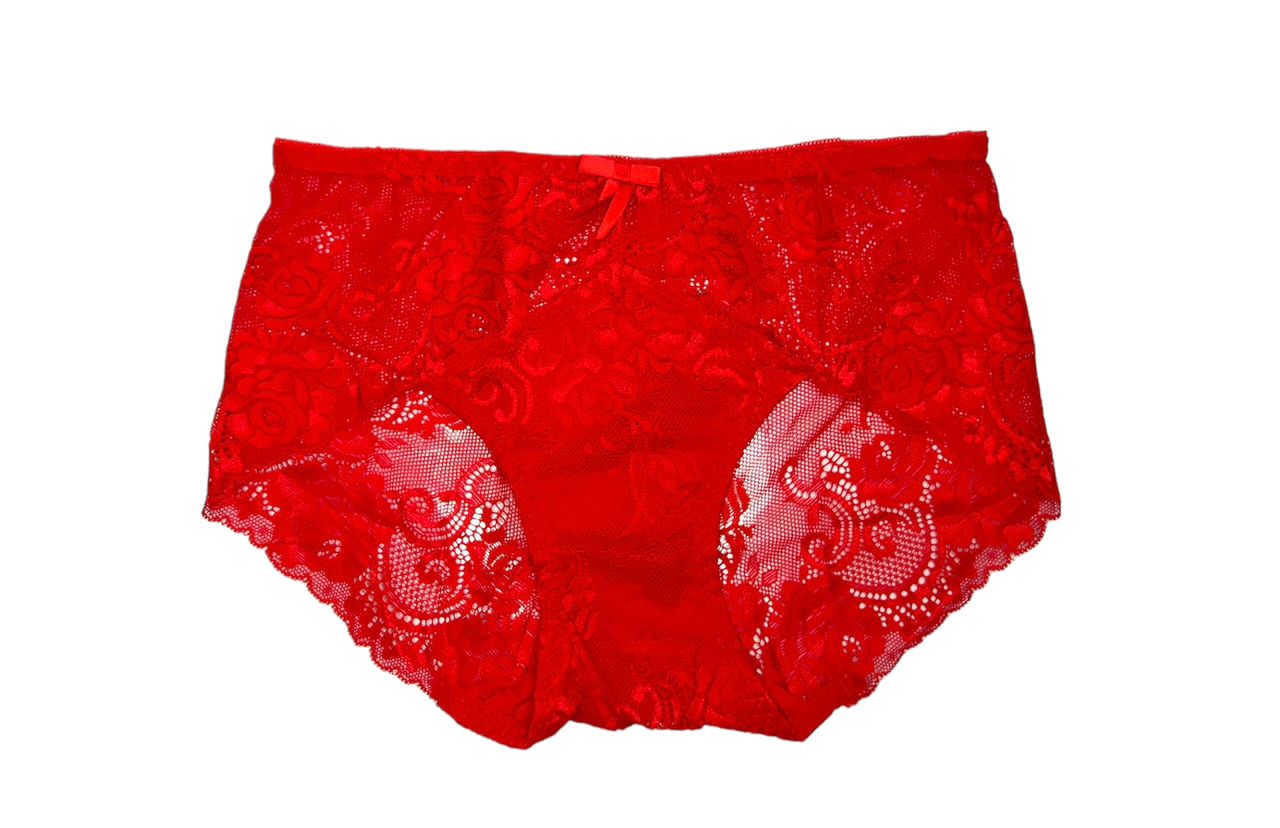 SLIP PETITE TAILLE ROUGE