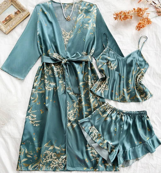 NUISETTE DE LUXE EN SATIN 3 PIECES