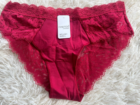 SLIP DE PETITE TAILLE ROUGE